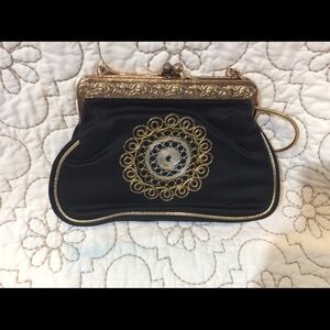 Steiner black evening bag
